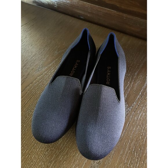Rothy's The Loafer Classic Navy Knit Fabric Slip On Flats Women’s US 8.5 - Picture 15 of 15